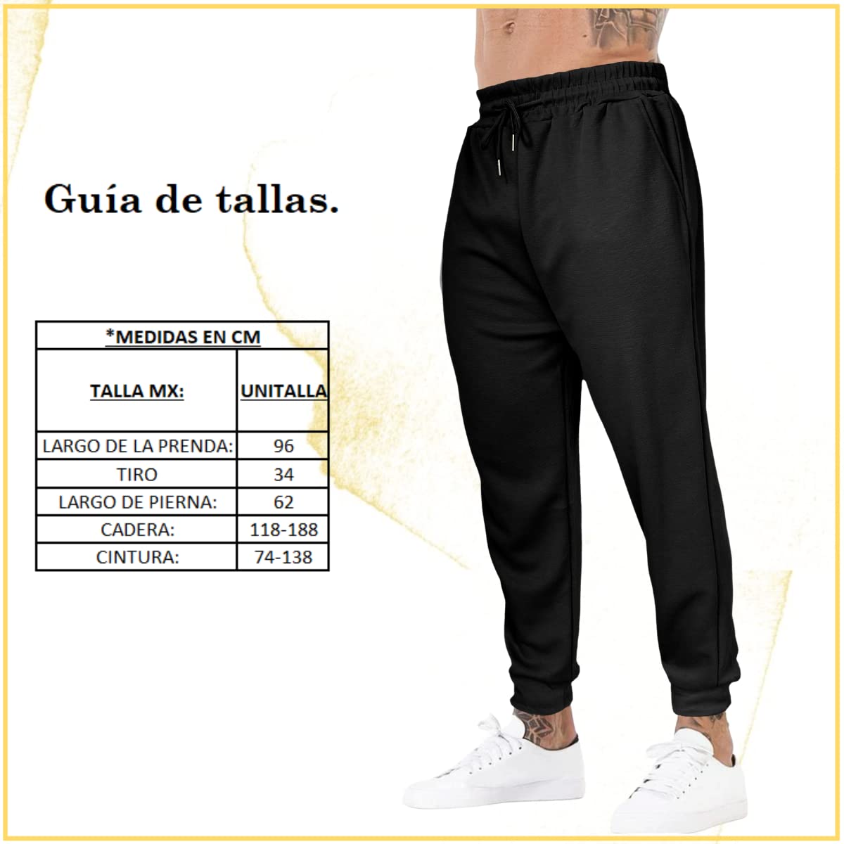 Generic Jogger Pants Paquete 2 Piezas Pans para Hombre Ropa para Gym Pantalones Deportivos con Bolsas y Cordón Ajustable Ejercicio o Casual