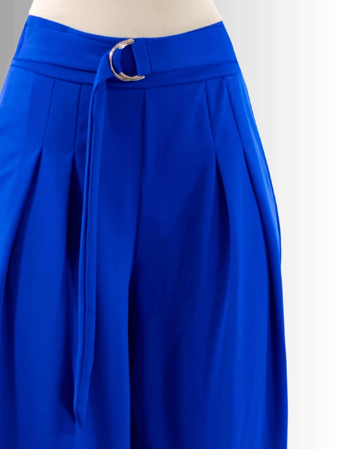 Generic Pantalones Wide Legs para Mujer (MX/US, Alfa, Talla única, Regular, Regular, Azul)
