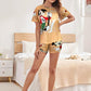 Pijama de 3 Piezas para Mujer Pantalon Short y Camisa, Ropa para Dormir de Dama Cómoda Multi Set a Juego…