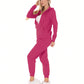 Generic Set Pants y Sudadera Mujer Manga Larga Tallas Extras Oversize Traje Deportivo para Dama Traje De Jogging Chándal con Abrigo y Pantalón