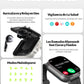 Smartwatch 2 EN 1  Reloj Inteligente con Auriculares, Reloj Inteligente Smartwatch, Monitor Pulser, Pantalla Táctil Completa Impermeable IP68, con Pulsómetro, Sueño, GPS (Correa de metal).