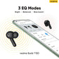 Audífonos bluetooth Realme TechLife Buds T100 ,Resistencia al agua IPX5,Bluetooth 5.3, Hasta 28 horas de reproducción total, color negro