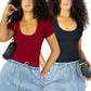 Set 2 Player Mujer Texturizada Casual Stretch Blusa Dama Top