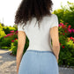 Player Mujer Texturizada Casual Stretch Blusa Dama Top
