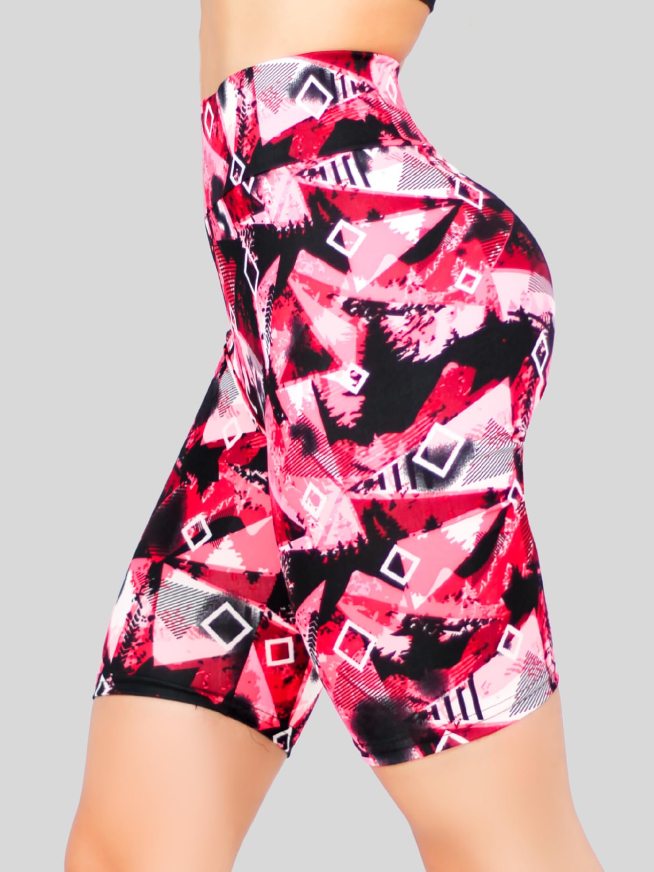 Short Dama Paquete de 2 Pantalones Cortos de Ciclista para Mujer Short Cintura Alta, Levantamiento de glúteos Bermuda Shorts (D13/D14)
