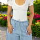 Player Mujer Texturizada Casual Stretch Blusa Dama Top
