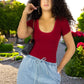 Set 2 Player Mujer Texturizada Casual Stretch Blusa Dama Top