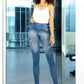 Pack de 2 Leggins Mujer Mezclilla Faja Alta Estilo Pantalón Mezclilla Calidad Premium Jegging Tiro Alto, Mallon Licra Cómodos Elásticos