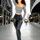 Leggings Faja Alta Grueso Leggins Reduce Abdomen Vientre Cintura Legins Mallon de Mujer Mallas Elegantes Malones de Talle Extra Alto