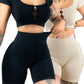 Set De Dos Conjuntos Deportivos Casual Mujer Short y Blusa Stretch, Comodidad y Estilo