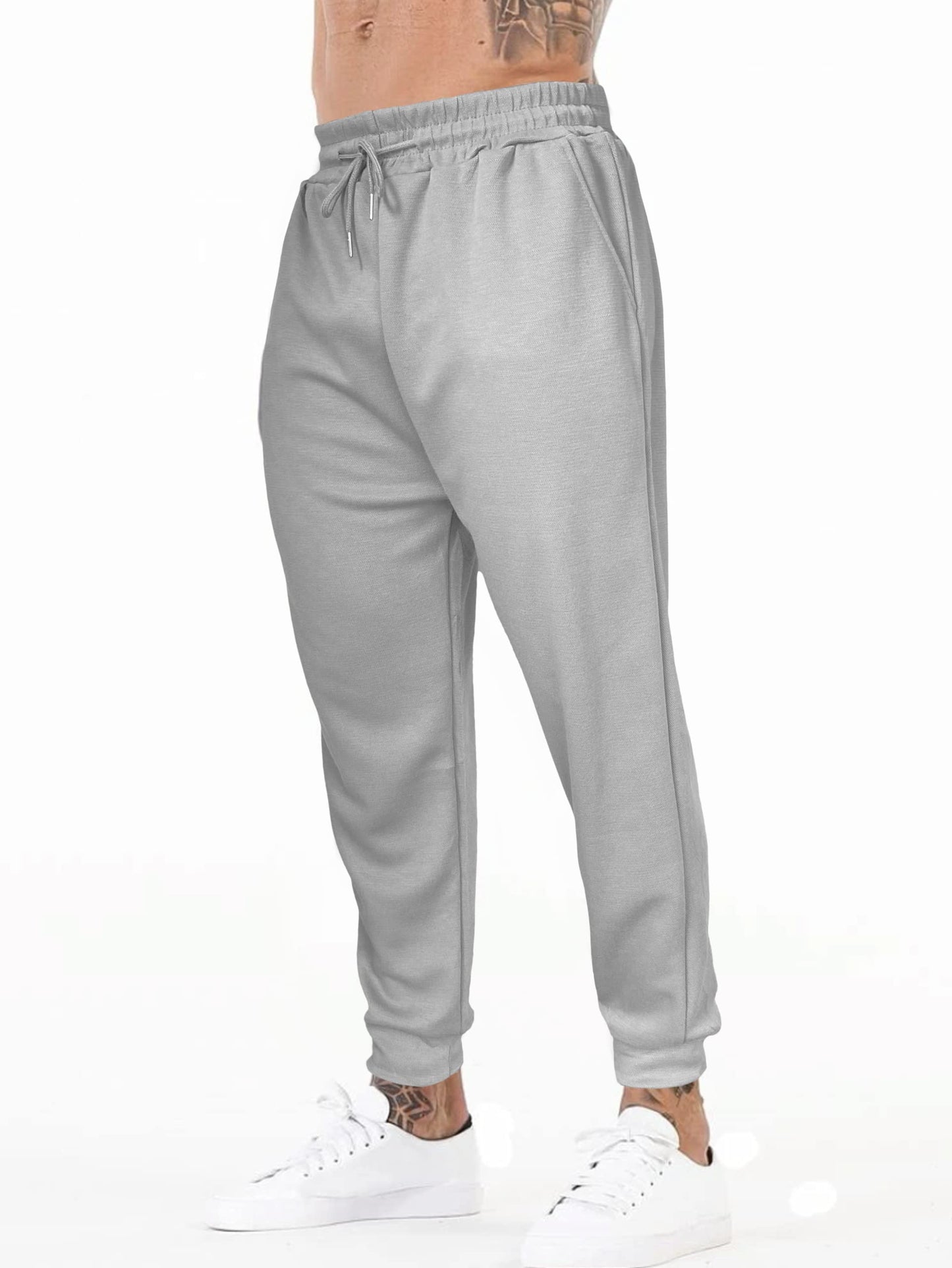 Generic Jogger Pants Paquete 2 Piezas Pans para Hombre Ropa para Gym Pantalones Deportivos con Bolsas y Cordón Ajustable Ejercicio o Casual