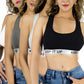 Set de 4 Bras Mujer con Copas Push Up Peto Medio Comodidad Sin Varilla
