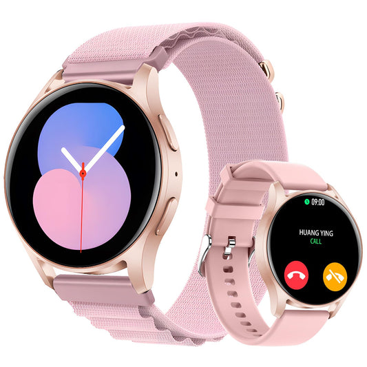 Smartwatch Reloj Inteligente Mujer - Llamadas Bluetooth Reloj Dama, Monitor de Deportivos, Pulsómetro, Sueño, Impermeable IP67, Pulsera Actividad para iPhone Andriod.