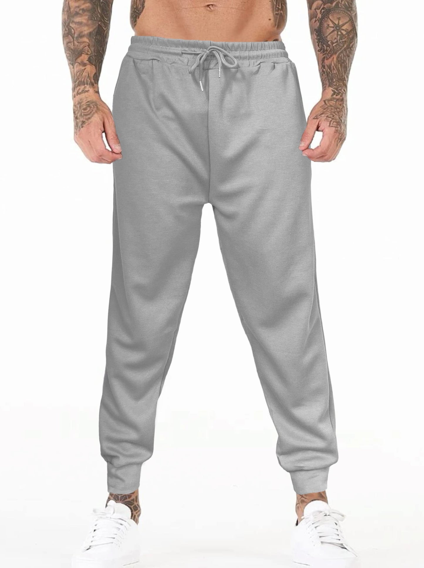Generic Jogger Pants Paquete 2 Piezas Pans para Hombre Ropa para Gym Pantalones Deportivos con Bolsas y Cordón Ajustable Ejercicio o Casual