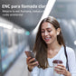 Audífonos Inalámbricos Bluetooth 5.2, Audífonos Bluetooth, Reducción de ruido ENC ，Calidad de sonido HIFI，IPX6 ，Batería con duración de hasta 6 Horas