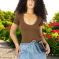Set 2 Player Mujer Texturizada Casual Stretch Blusa Dama Top