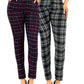 Set De 2 Leggings Elegantes Jegging Mujer a Cuadros Stretch Looks Formal y Casual Mayón y Mallones