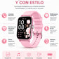 Set Audífonos In-Ear audífonos l42 rosa con smartwatch futurem fm13 rosa inalámbrica con cancelación de ruido