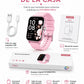 Set Audífonos In-Ear audífonos l42 rosa con smartwatch futurem fm13 rosa inalámbrica con cancelación de ruido