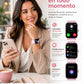 Set Audífonos In-Ear audífonos l42 rosa con smartwatch futurem fm13 rosa inalámbrica con cancelación de ruido