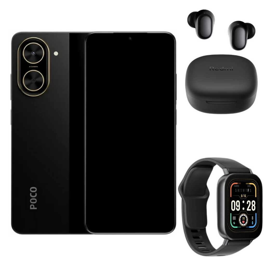 Xiaomi Poco C71 128gb Rom/4gb Ram + Buds 6 play + Watch 5 Active