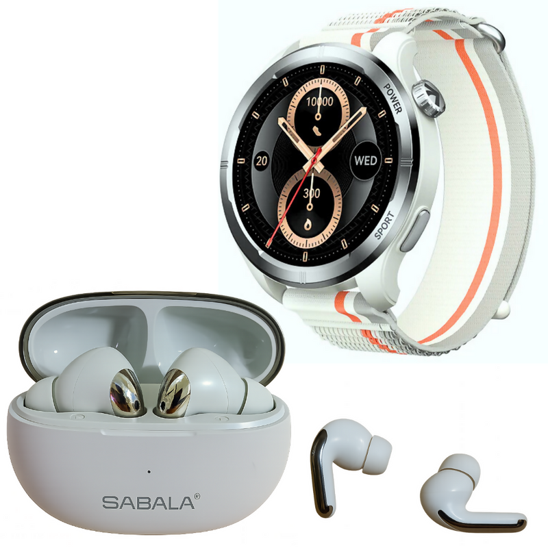 Smartwatch Filwans Gtr Lite Negro + Audifonos SABALA ST-764