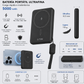 G-tide Slim01 Power bank Ultradelgada, 5000 mAh, carga rápida, carga imalambrica