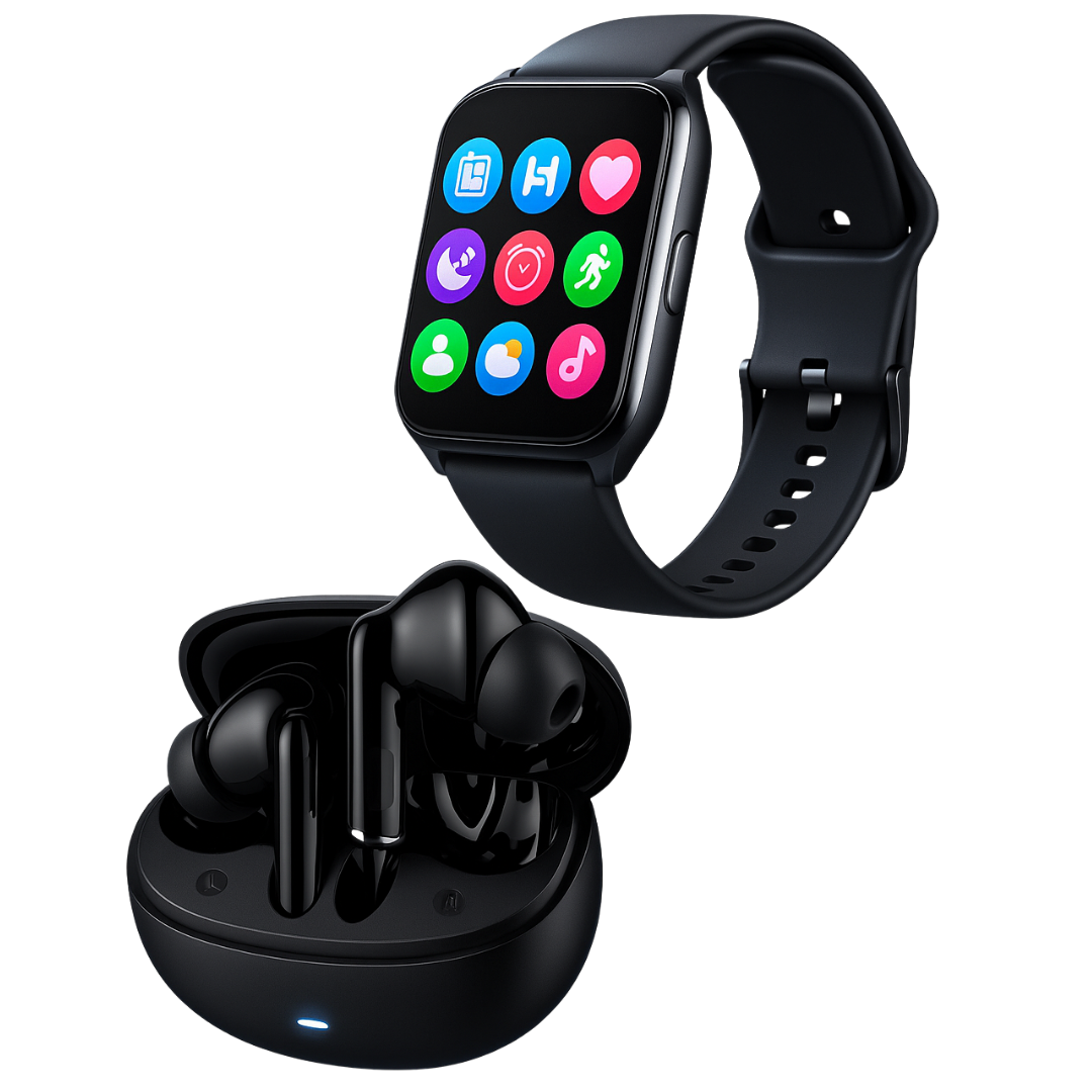 Smartwatch Filwans GTS Mini + Audífonos Inalámbricos G-TIDE L42 Doble Conectividad y Sonido Premium