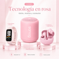 Combo Smartband Xiaomi Redmi 9 Active Rosa + Audífonos G-Tide L42 + Bocina Sanag X6S Bluetooth