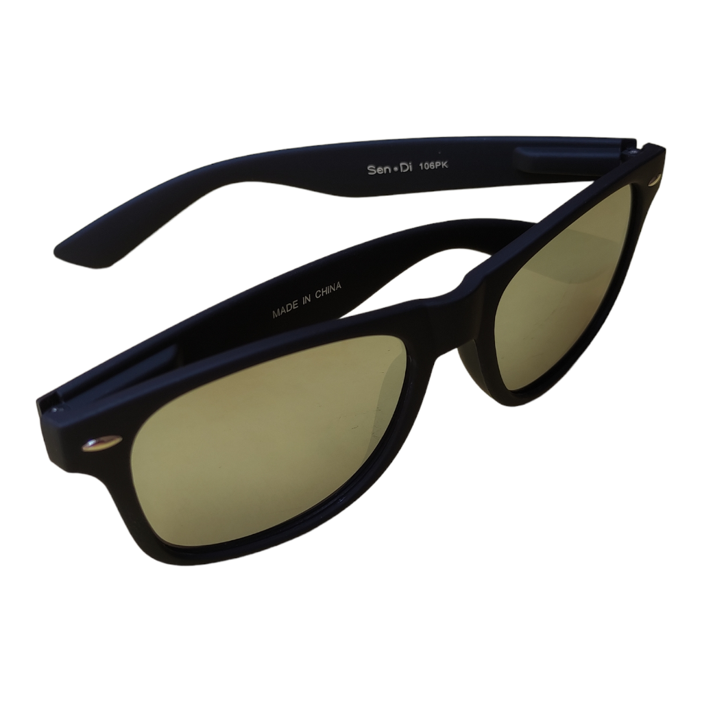 Lentes de sol unisex, tipo espejo.