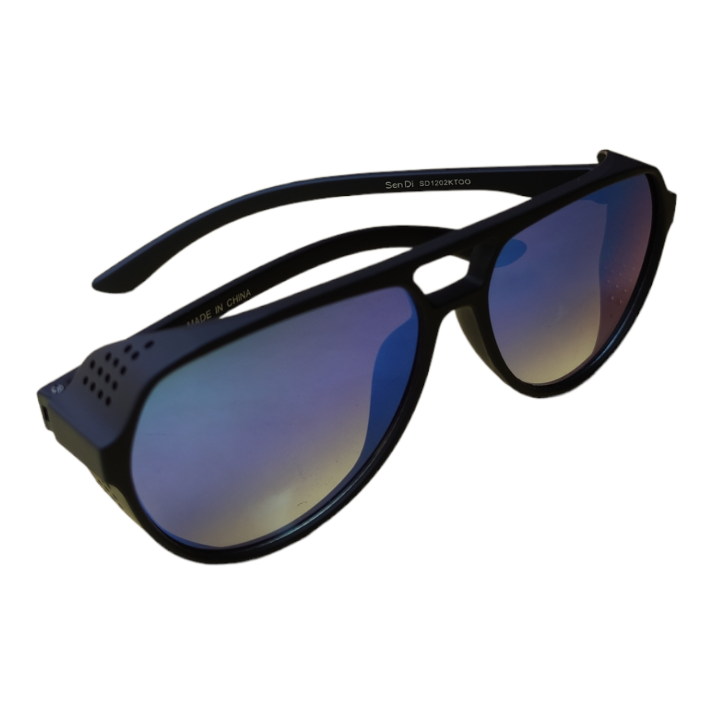 Lentes estilo cristal tornasol, con rendijas.
