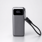 Power Bank C13 10,000mAh 22.5W Carga Rápida con Cables Integrados y Pantalla Digital