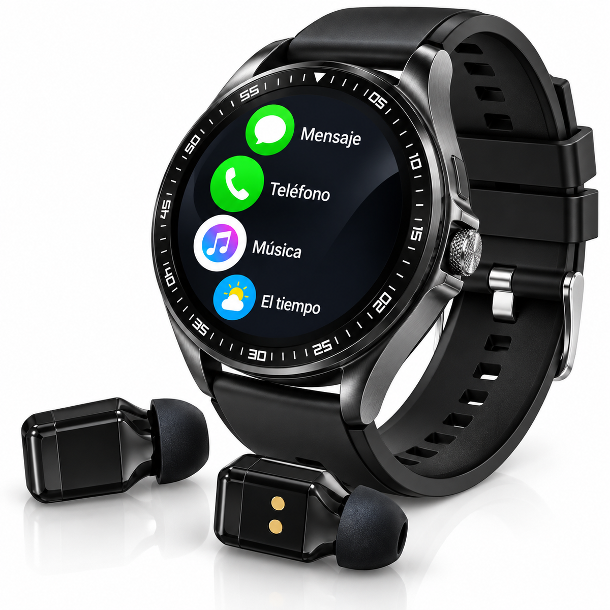 Smartwatch 2 en 1 con Audífonos Bluetooth Integrados
