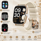 Combo Smartwatch Futurem FM13 + Audífonos HH More Mini T35 Bluetooth Ultra Compactos Dorados
