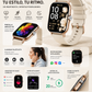 Combo Smartwatch Futurem FM13 + Audífonos HH More Mini T35 Bluetooth Ultra Compactos Dorados
