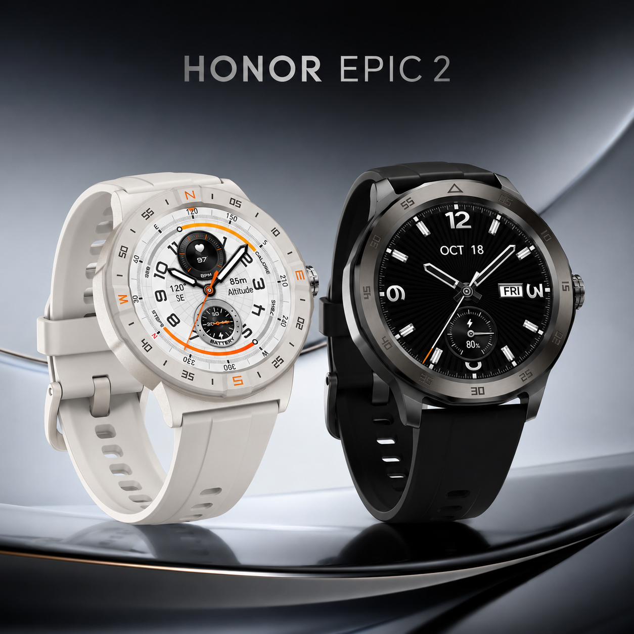 Smartwatch HONOR CHOICE Watch 2 Epic AMOLED con GPS, Llamadas Bluetooth y 5ATM