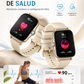 Combo Smartwatch Futurem FM13 + Audífonos HH More Mini T35 Bluetooth Ultra Compactos Dorados