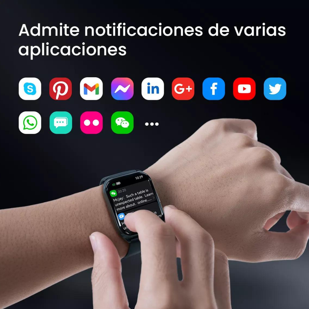 1HORA BOC062 Bocina Subwoofer y Smartwatch Filwans GTS Mini Azul