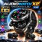 Smartwatch 2 en 1 con Audífonos Bluetooth Integrados