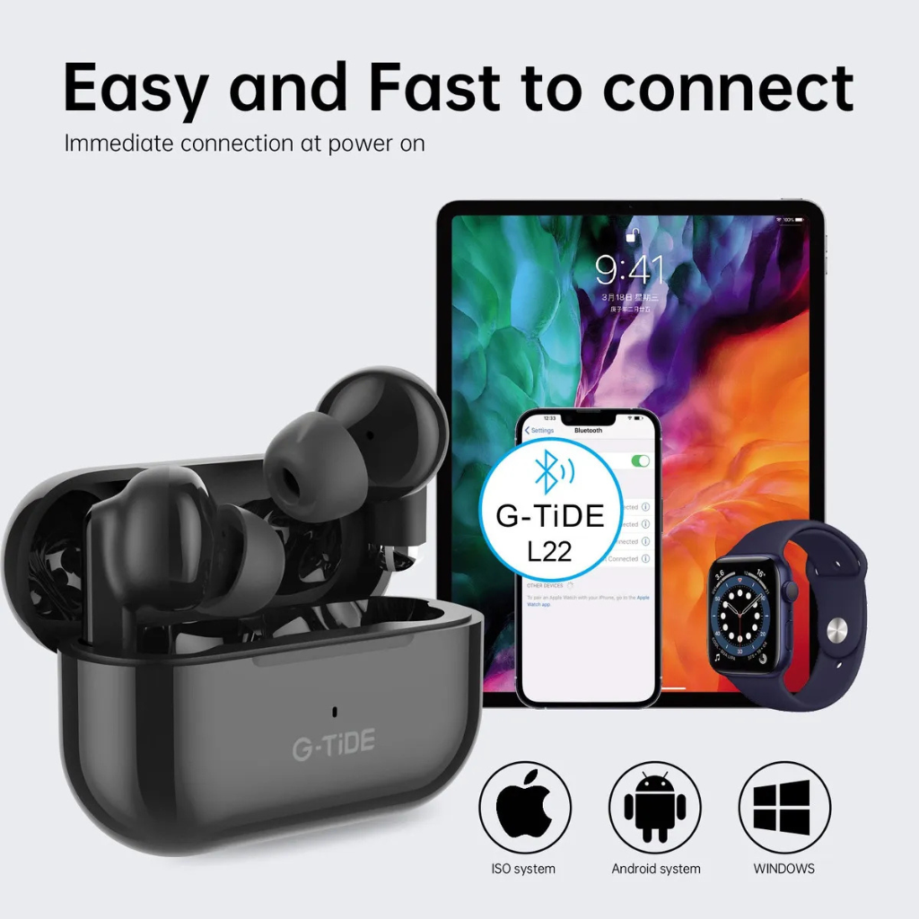 Combo TECNIQUERO NEXWATCH X5 + Audífonos G-TiDE L22 Smartwatch con Llamadas, Doble Linterna y Bluetooth 5.3