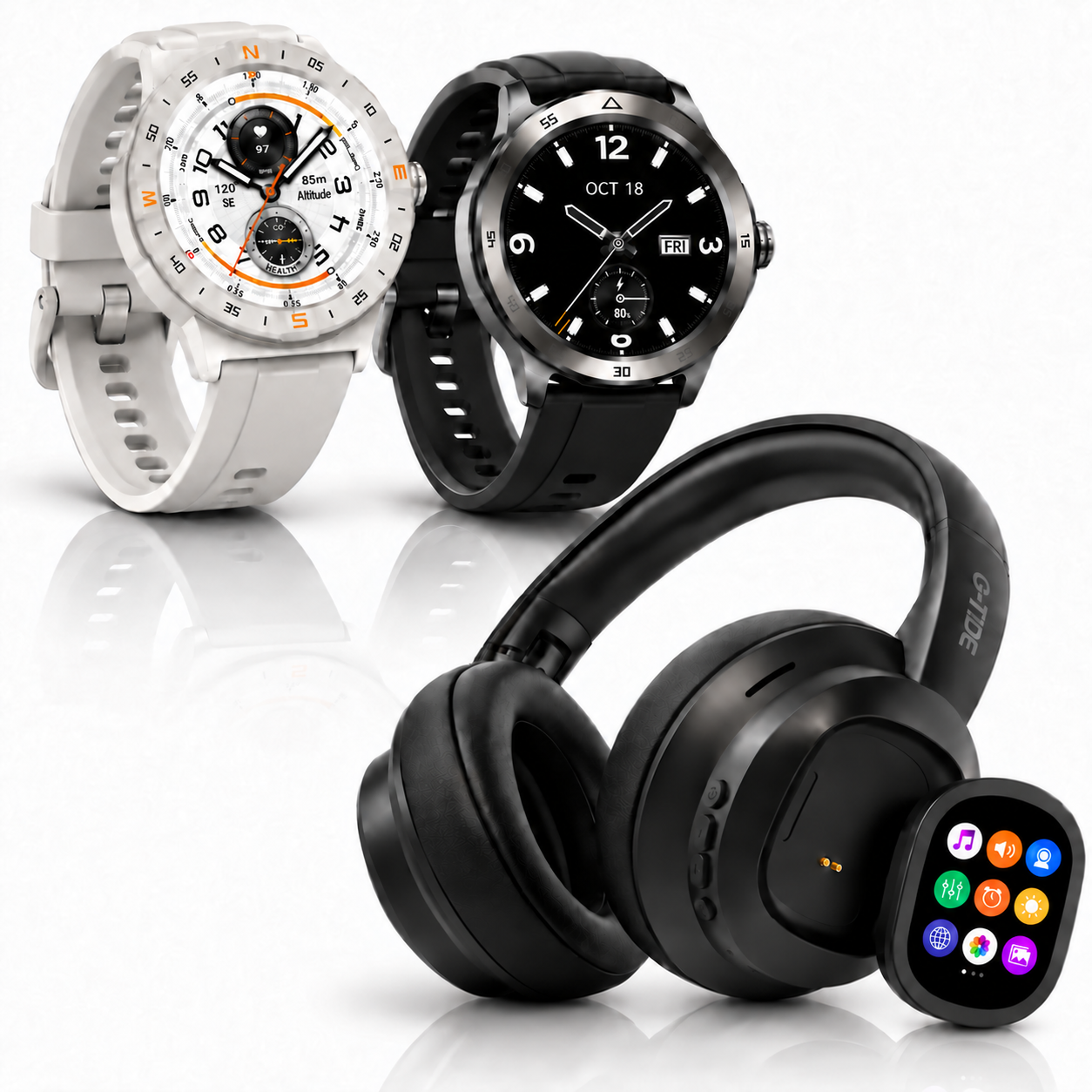 AUDIFONOS G-TIDE FUTURE LOOP + SMARWATCH HONOR CHOICE 2 EPIC AMOLED
