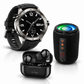 AUDIFONOS G-TIDE L22 (NEGRO) + SMARWATCH HONOR CHOICE 2 EPIC AMOLED + BOCINA G-TIDE SV30 (NEGRA)
