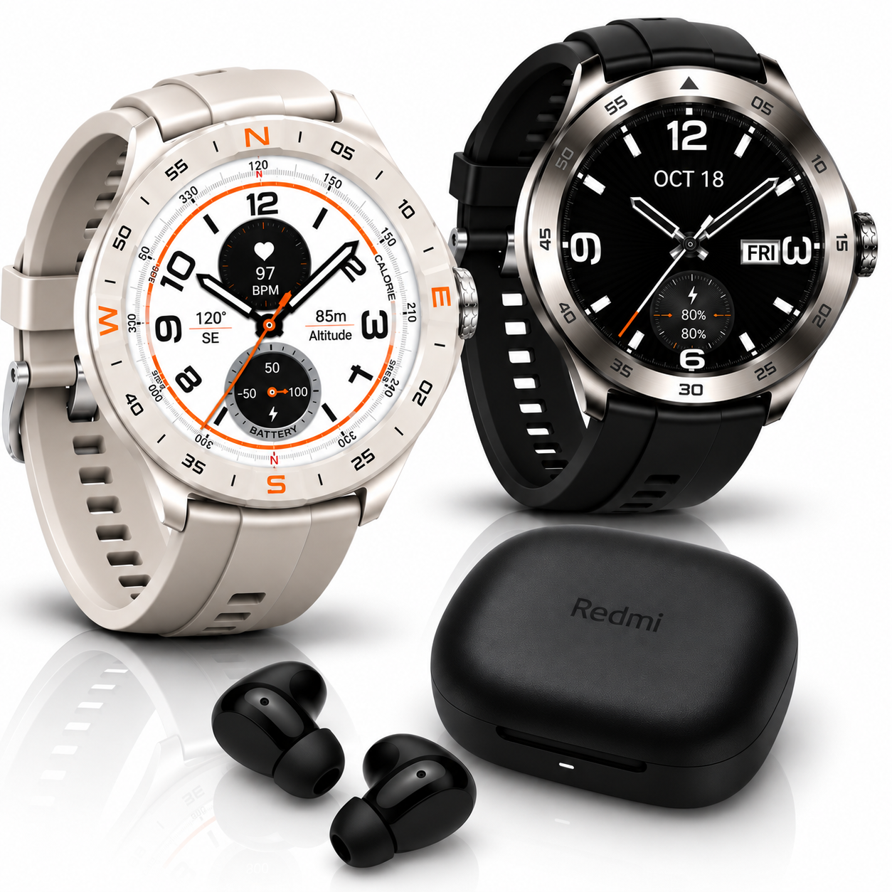AUDIFONOS REDMI BUDS 6 PLAY (NEGRO) + SMARWATCH HONOR CHOICE 2 EPIC AMOLED