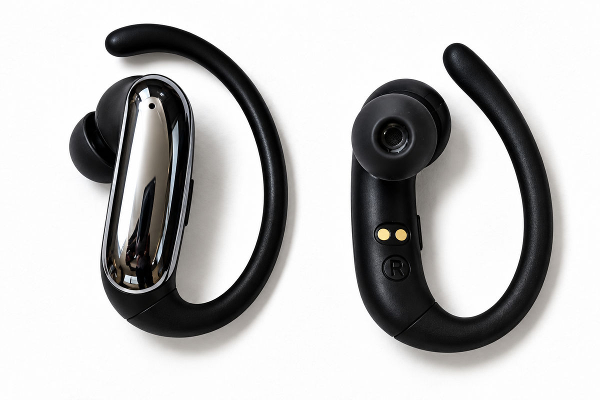 Audífonos Bluetooth Deportivos TECNIQUERO SportLoop M145 Gancho Ergonómico, Sonido Estéreo y Estuche de Carga
