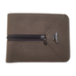 Billetera para caballero, material tipo gamuza. Café