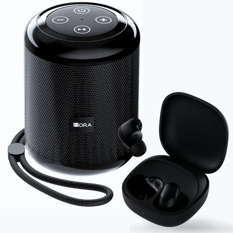 1HORA BOC062 Bocina Subwoofer  y Audífonos Xiaomi Redmi Buds 6 Play