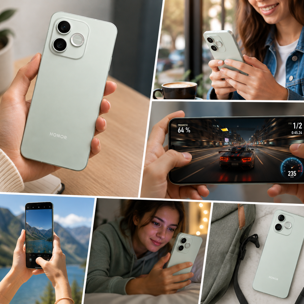 HONOR 600e 5G 8GB/256GB VERDE + Smartwatch Filwans GTR + Bocina Xiaomi Sound Pocket