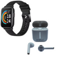 Combo smartband 1more con audífonos bluetooth Sabala ST-58, salud, deporte, música,llamadas.