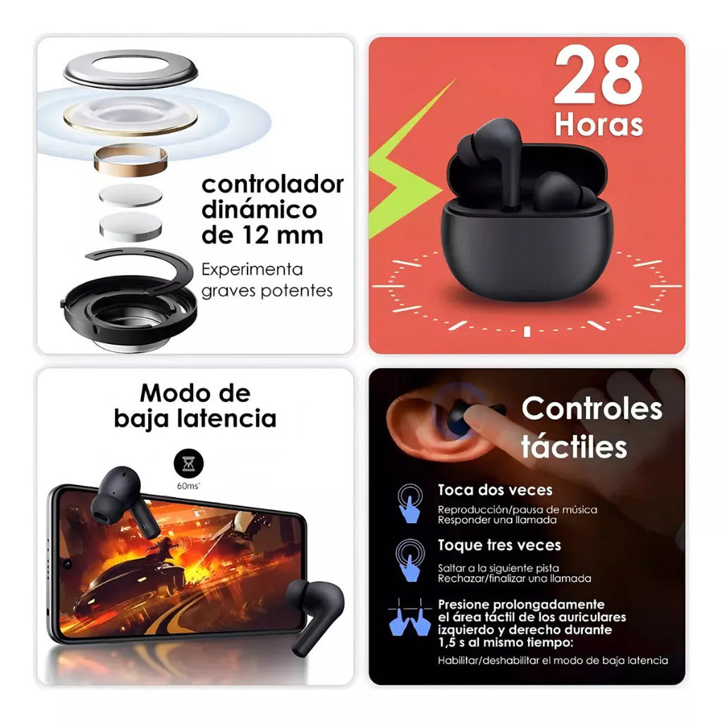 Tablet Lenovo Tab M11 11″ 4GB RAM/128GB ROM + Smartwatch Filwans Mini (azul) + Audífonos BUDS 4 ACTIVE