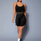 Conjunto Deportiva Mujer Short Y Blusa Stretch Fit Push Up